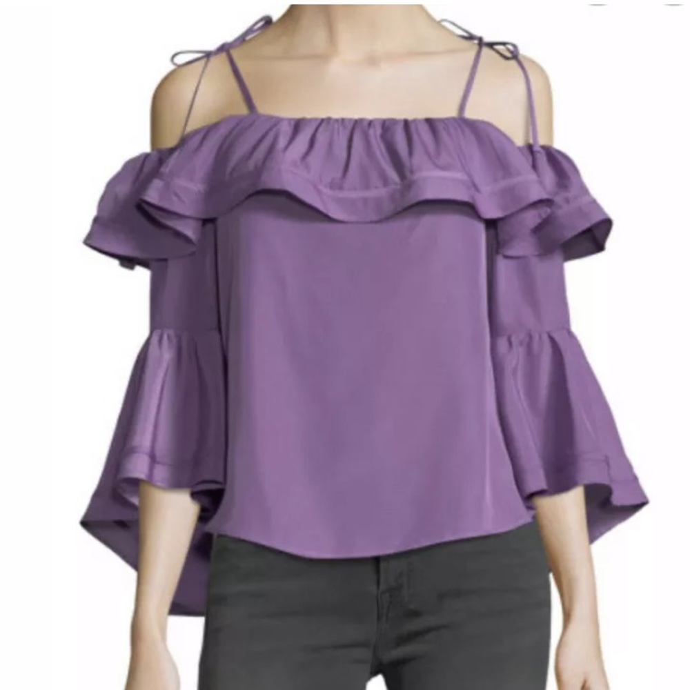 NWT likely purple bell sleeve top small